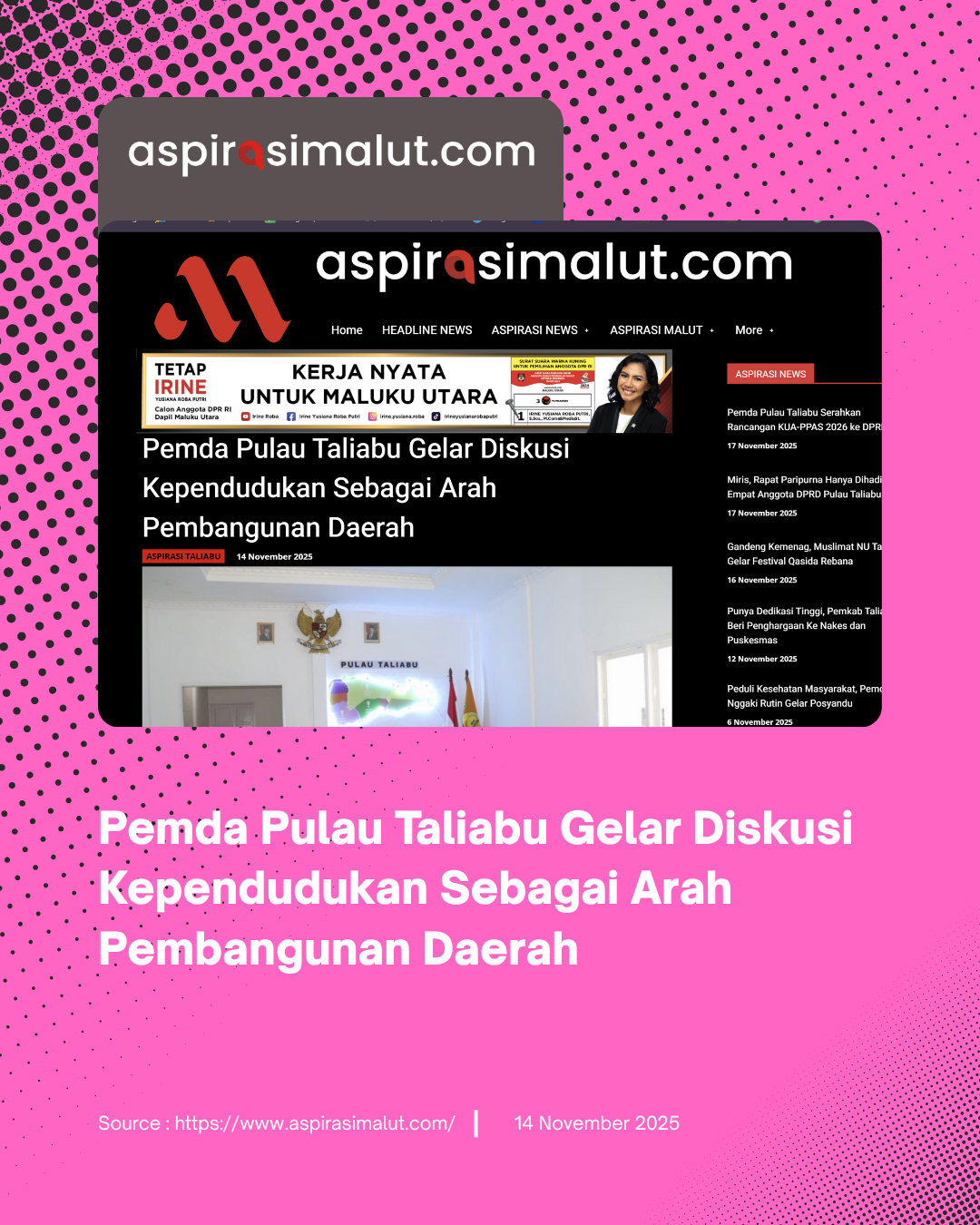 Pemda Pulau Taliabu Gelar Diskusi Kependudukan Sebagai Arah Pembangunan Daerah